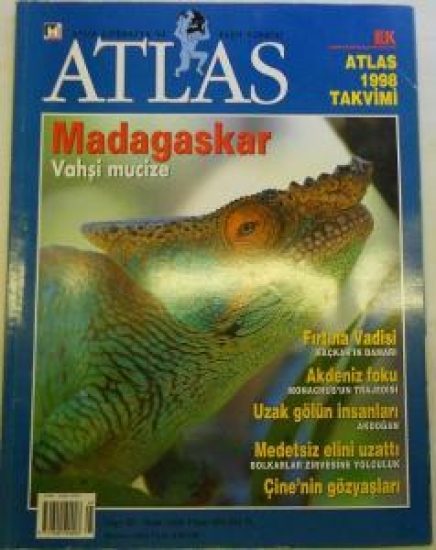 ATLAS AYLIK COĞRAFYA VE KEŞİF DERGİSİ SAYI 58 OCAK 1998 MADAKASKAR VAHŞİ MUCİZE FIRTINA VADİSİ 