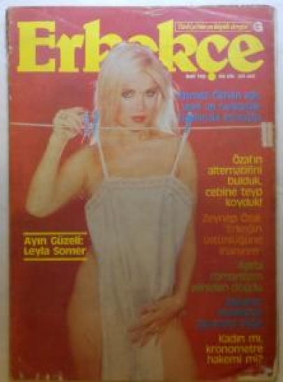 ERKEKÇE DERGİ MART 1985 SAYI 3 TÜRKİYE'NİN EN BÜYÜK DERGİSİ AHMET ÖZKAN 