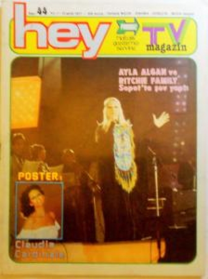 HEY HAFTALIK DERGİ SAYI 44 EYLÜL 1977 AYLA ALGAN VE RITCHIE FAMILY SOPOT'TA ŞOV YAPTI 