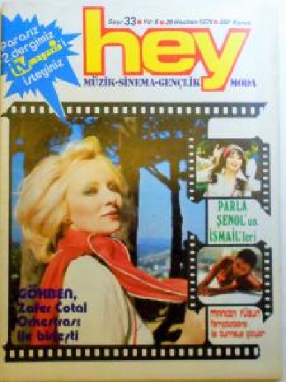 HEY HAFTALIK MAGAZİN DERGİ SAYI 33 . 28 HAZİRAN 1976 