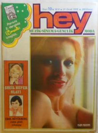 HEY HAFTALIK MAGAZİN DERGİ SAYI 10 21 OCAK 1976 SEÇİL HEPER OLAYI EROL BÜYÜKBURÇ CUMA ĞÜNÜ EVLENİYOR 