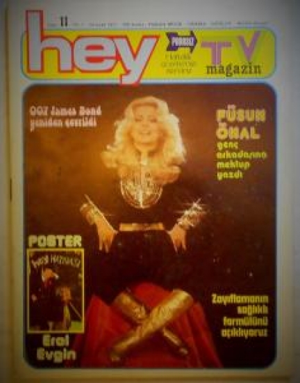 HEY HAFTALIK MAGAZİN DERGİ SAYI 11.24 OCAK 1977 FÜSUN ÖNAL GENÇ ARKADAŞINA MEKTUP YAZDI. 