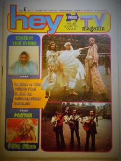 HEY HAFTALIK MAGAZİN DERGİ SAYI 6 . 20 ARALIK 1976 