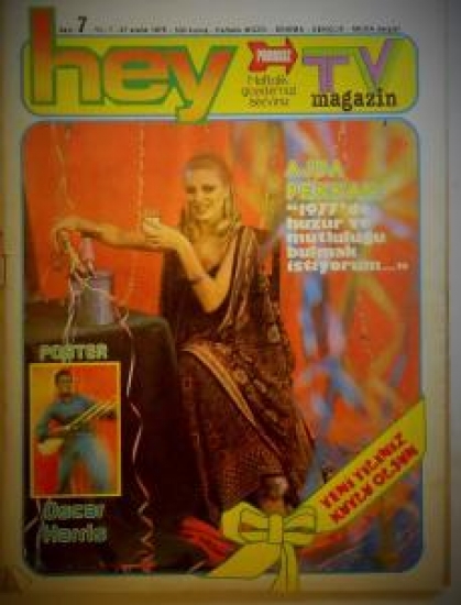 HEY HAFTALIK MAGAZİN DERGİ SAYI 7 27 ARALIK 1976 AJDA PEKKAN 