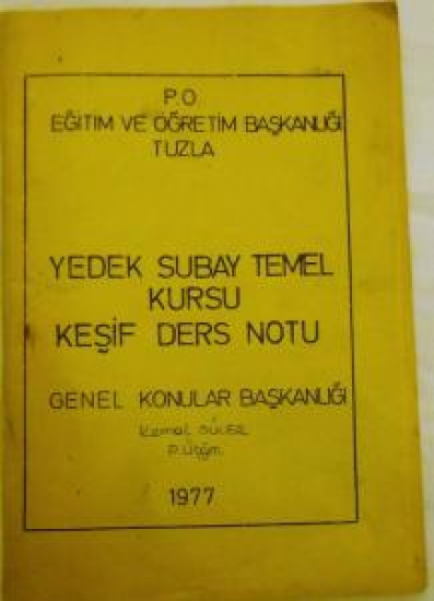 GENEL KONULAR BAŞKANLIĞI KEMAL SÜLER P. ÜTĞM. 1977 
