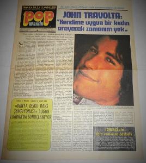 POP MAGAZİN SAYI:5. YIL: 1. 11 ARALIK 1978 HEY'İN HAFTALIK EKİDİR 