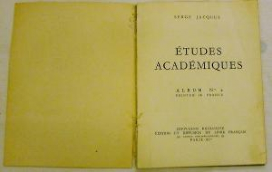 SERGE JACQUES ETUDES ACADEMİQUES ALBUM NO 2 PRINTED IN FRANCE  NU FOTOGRAF LAR