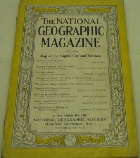 THE NATIONAL GEOGRAPHIC MAGAZINE JULY 1938 YILI AMERİKAN BASKI DERGİ 