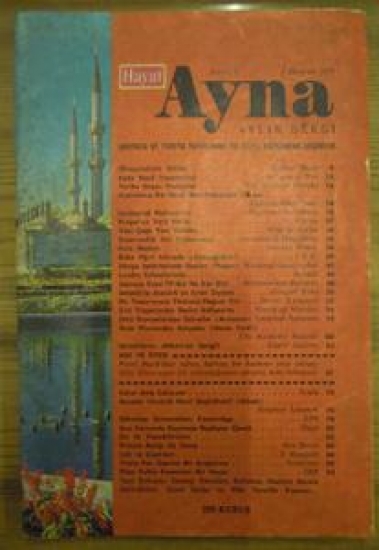 HAYAT AYNA AYLIK DERGİ SAYI :7.  HAZİRAN 1971 