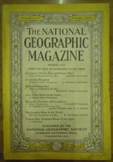 THE NATIONAL GEOGRAPHIC MAGAZINE MARCH.1939. VOL. LXXV. NO.3 