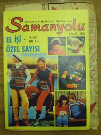 SAMANYOLU 200 ÇEŞİT EL İŞİ MODELİ PATRONUYLA NO : 39 ARALIK 1976 
