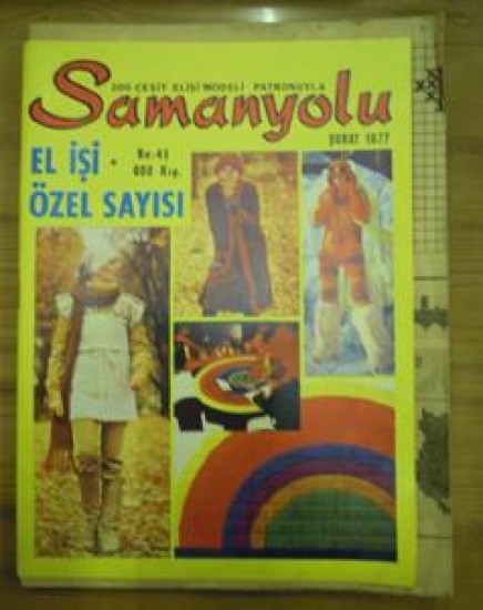 SAMANYOLU 200 ÇEŞİT EL İŞİ MODELİ PATRONUYLA NO :41 ŞUBAT 1977 