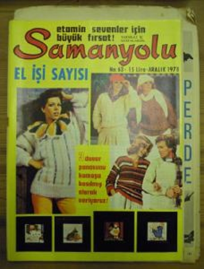 SAMANYOLU 200 ÇEŞİT EL İŞİ MODELİ PATRONUYLA NO : 63 ARALIK 1978 