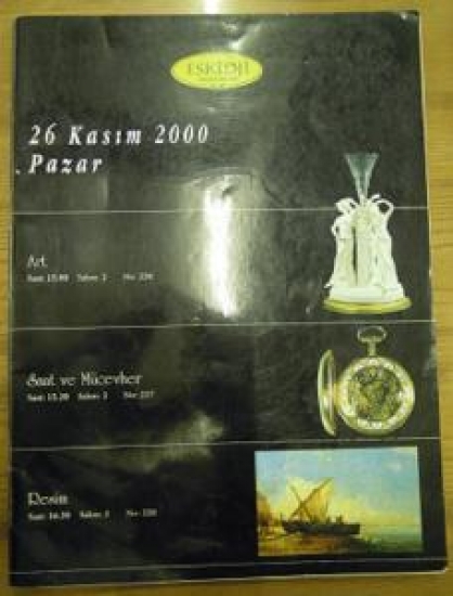 ESKİDJİ MÜZAYEDE EVİ 26 KASIM 2000 PAZAR NO:41 