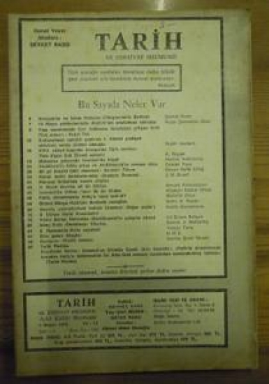 TARİH VE EDEBİYAT MECMUA MAYIS -1979 SAYI : 5 