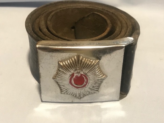 1950 DERİ METAL ARMALI TOKALI  KÖSELE ORJINAL YASANMISLIGI OLAN GECE BEKCİ KEMERİ