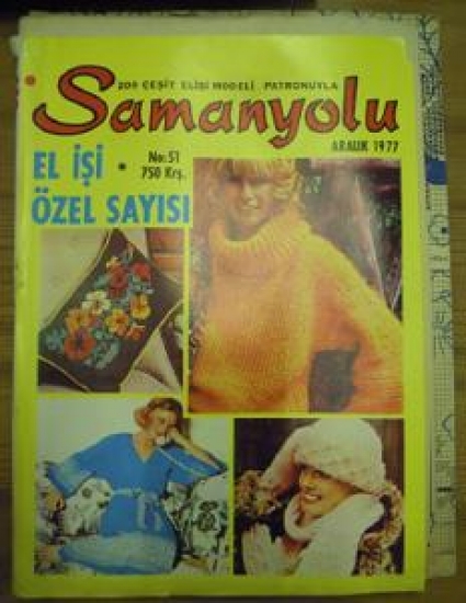 SAMANYOLU 200 ÇEŞİT EL İŞİ MODELİ PATRONUYLA NO : 51 ARALIK 1977 