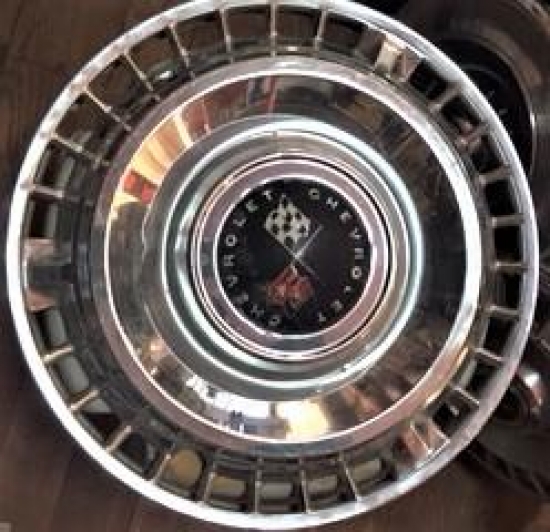 AMERİKAN CHEVROLET CORVETTE BAYRAKLI  OTO KROM NIKEL PASLANMAZ ORJİNAL JANT KAPAĞI 