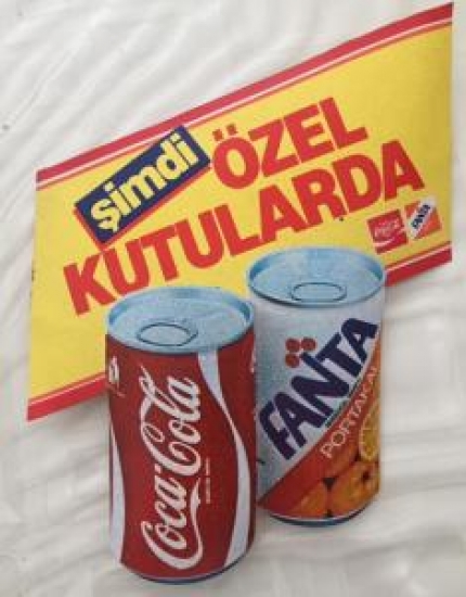 KUTU KOLA FANTA REKLAM ÇIKARTMASI YAPIŞKANLI 16X15