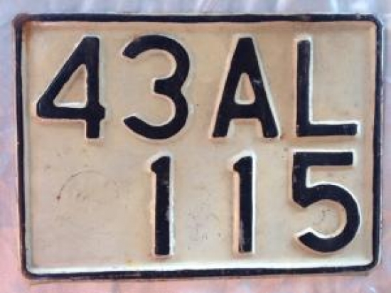 TENEKE AT ARABASI  PLAKA TRAFİKTE KULLANILMIŞ 43 AL 115 KÜTAHYA 