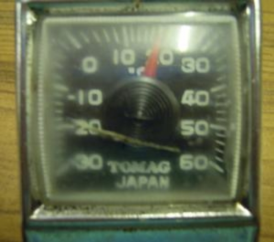 OTO AKSESUAR KROM TABAN MIKNATISLI TERMOMETRE TOMAG JAPAN 