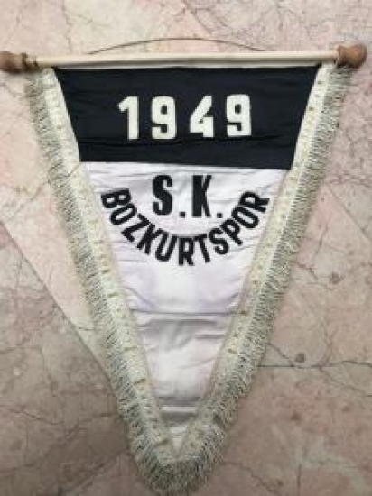 1949. S.K. BOZKURT SPOR KÜLÜBÜ ÜCGEN FORM BEZ BAYRAK 