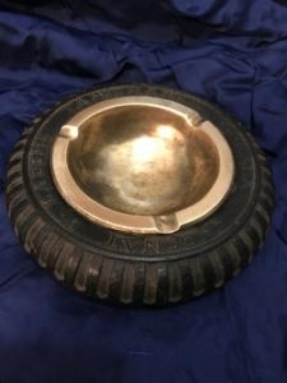 1961 YILI ASKERİ KÜL TABLASI LASTİK ŞEKLİNDE ANKARA ORDONAT 5. KADEME TAMİRHANESİ 