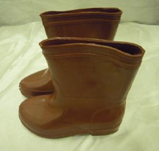 KAHVERENGİ AYAKKABI ÇOCUK LASTİK ÇİZME İSTANBUL NUR 23 NUMARA 