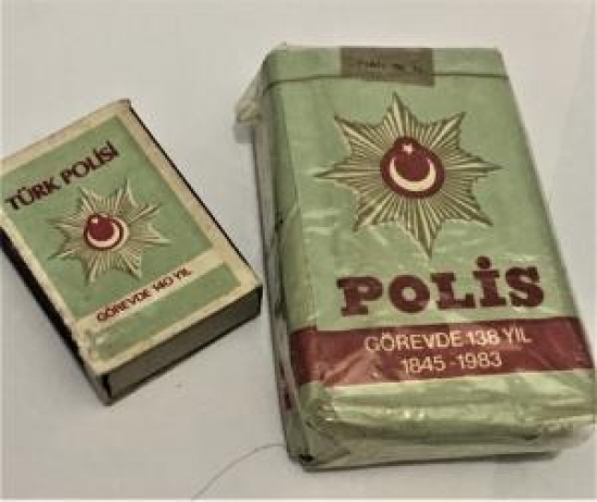 POLİS TEŞKİLATINA ÖZEL SİGARA KİBRİT 1983 1985 