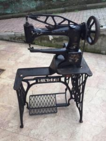 SINGER MANFG.CO 29 K 1 MEKANİK KÖSELE DERİ AYAKKABI ÇANTA DİKİŞ MAKİNESİ 1930 MODEL 