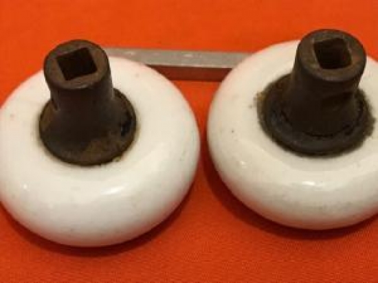 PORSELEN TOPUZ BAŞI İÇ DIŞ KAPI KOLU 