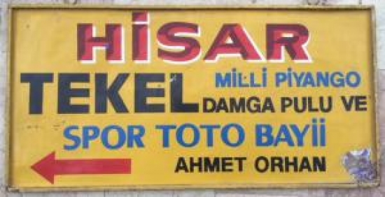 TENEKE TEKEL TABELASI SPOR LOTO DAMGA PULU SATICISI 