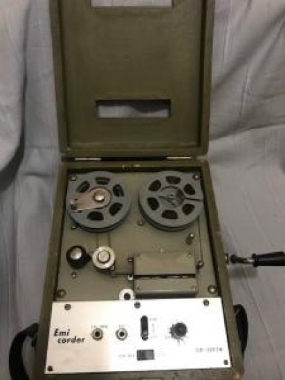 EMİ CORDER SM-205TW 1959 JAPAN MEKANİK KURMALI KAYITLI MAKARA GAZETECİ TEYP KOLEKSİYON 