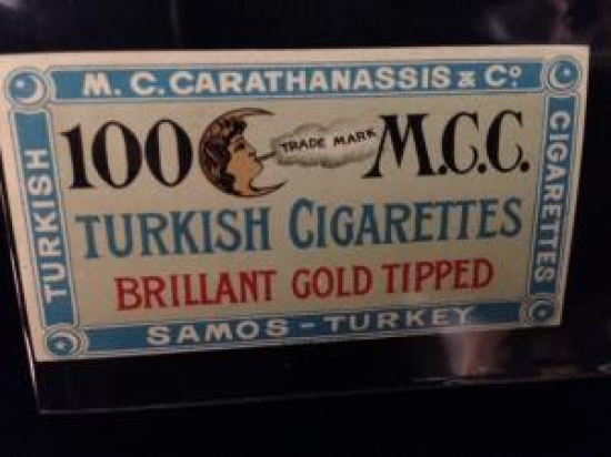 SİGARA KAGITI MC. CARATHASSIS &.C 100. M.C.C. TURKISH CIGARETTES. 
