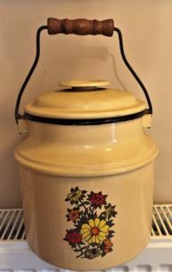 SÜT TAŞIMA KABI CİNKO EMAYE KAPLAMA TAŞIMA KULPLU GÜGÜM 