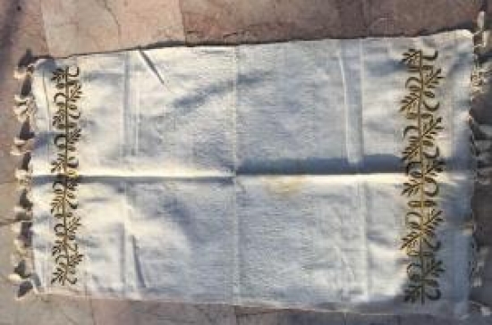 İSTANBUL İŞİ TEL KIRMA EL İŞLEMELİ EL PAMUKLU HAVLU 