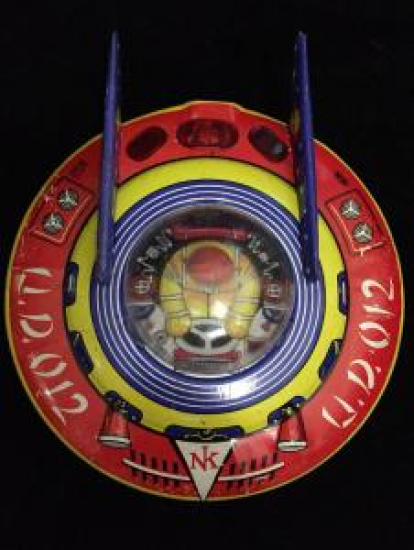 NEKUR TENEKE UÇAN DAİRE YERLİ TÜRK MALI OYUNCAK 1970 