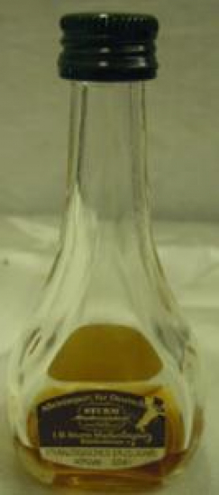 MİNYATÜR İÇKİ ŞİŞESİ KOLEKSİYON CALVADOS CARTE VERTE GILBERT J.B. STURM MARKENIMPORT RÜDESHEİM FRANZOSISCHES ERZEUGNIS 40% VOL. 0,041 