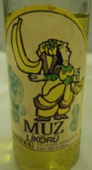 MİNYATÜR İÇKİ ŞİŞESİ KOLEKSİYON MUZ LİKÖRÜ TEKEL 5 CL ALKOL DERECESİ 25 % 