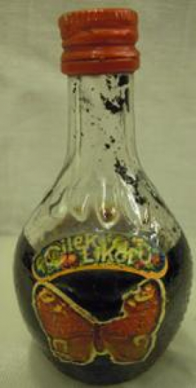 MİNYATÜR İÇKİ ŞİŞESİ KOLEKSİYON ÇİLEK LİKÖRÜ