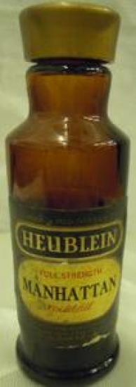 MİNYATÜR İÇKİ ŞİŞESİ KOLEKSİYON HEUBLEIN FULL STRENGTH MANHATTAN COCKTAİL 