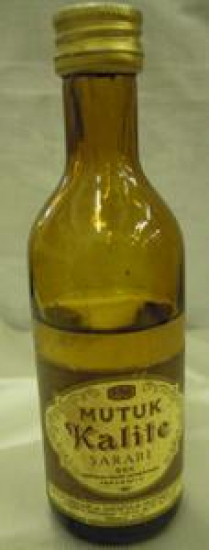 MİNYATÜR İÇKİ ŞİŞESİ KOLEKSİYON MUTUK KALİTE ŞARABI SEK TRAKYANIN SEÇME ÜZÜMLERİNDEN YAPILMIŞTIR 