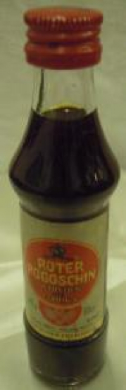 MİNYATÜR İÇKİ ŞİŞESİ KOLEKSİYON ROTER ROGOSCHIN SCHLEHEN MIT WODKA 25 % VOL 0.04 L LUCAS BOLS NEUSS / RHEIN DEUTSCHES ERZEUGNIS 