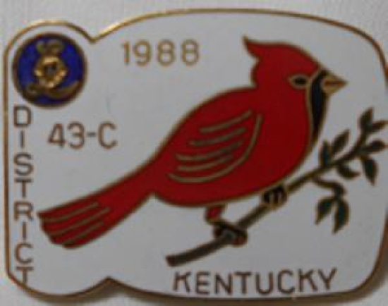 LİONS CLUP YAKA ROZET METAL ORJİNAL 1988 DISTRICT 43-C  