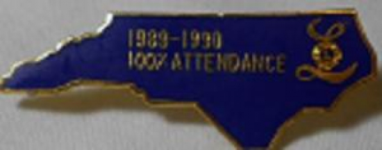 LİONS CLUP YAKA ROZET METAL ORJİNAL 1989-1990 100 / ATTENDANCE  