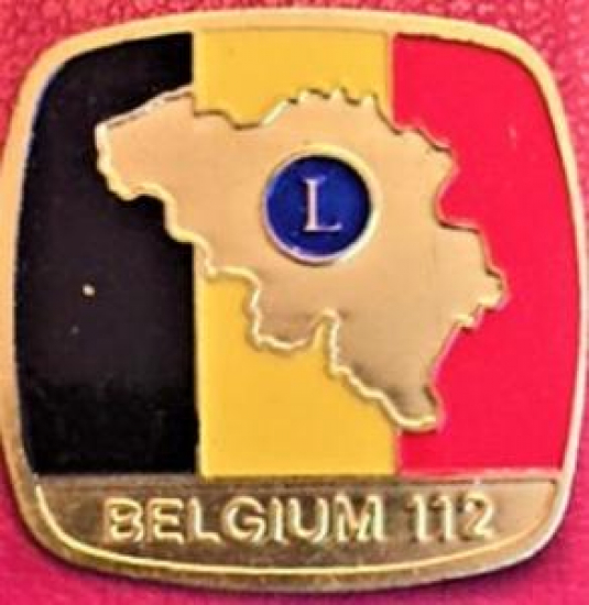 LİONS CLUP YAKA ROZET ORJİNAL METAL BELGIUM 112 