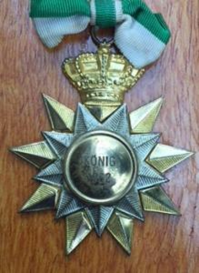 KÖNIG 1962 METAL ÇİFT YILDIZ KAPLAMALI MADALYA 