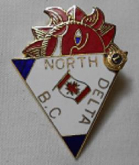 LİONS CLUP YAKA ROZET METAL ORJİNAL NORTH DELTA B.C 