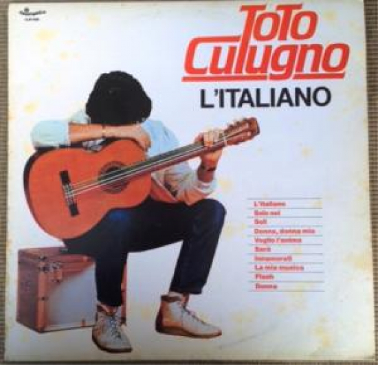 TOTO CULUGNO LITALIANO LP 33 DEVİR ORJİNAL PLAK KABINDA 