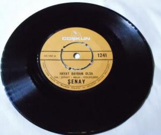 COŞKUN ŞENAY A-HAYAT BAYRAM OLSA B-NEN VAR CANIM KARDEŞİM 45 LİK PLAK 